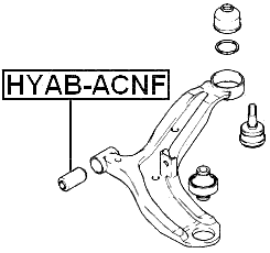 HYAB-ACNF - FRONT BUSHING, FRONT CONTROL ARM