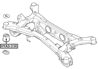 HYAB-D3R - SUBFRAME BUSHING