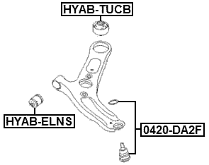 HYAB-ELNS - BUSHING, FRONT LOWER CONTROL ARM