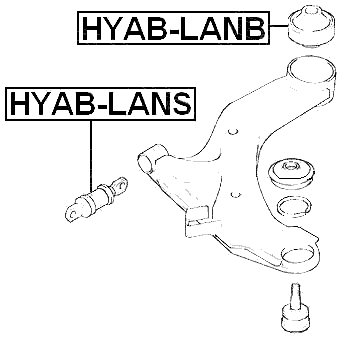 HYAB-LANB - REAR BUSHING, FRONT CONTROL ARM