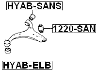 HYAB-SANS - FRONT ARM SMALL BUSHING