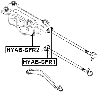 HYAB-SFR1 - REAR ARM BUSHING