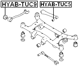 HYAB-TUC9 - REAR TRAILING ROD BUSHING