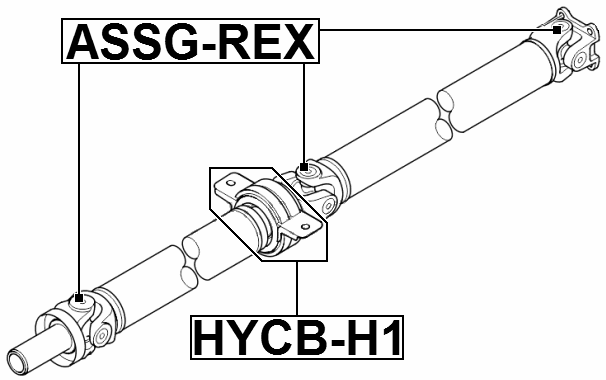 HYCB-H1 - DRIVE SHAFT BEARING