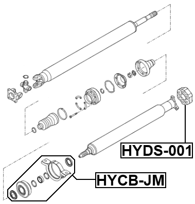 HYCB-JM - DRIVE SHAFT BEARING (REPAIR KIT)