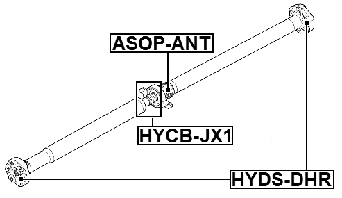 HYCB-JX1 - DRIVE SHAFT BEARING (REPAIR KIT)