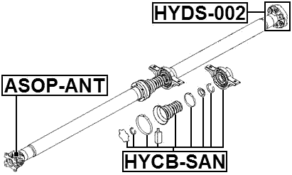 HYCB-SAN - DRIVE SHAFT BEARING (REPAIR KIT)