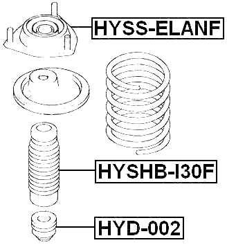 HYD-002 - FRONT SHOCK ABSORBER JOUNCE BUMPER