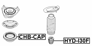 HYD-I30F - FRONT SHOCK ABSORBER JOUNCE BUMPER