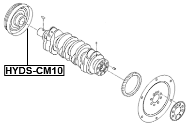 HYDS-CM10 - CRANKSHAFT PULLEY
