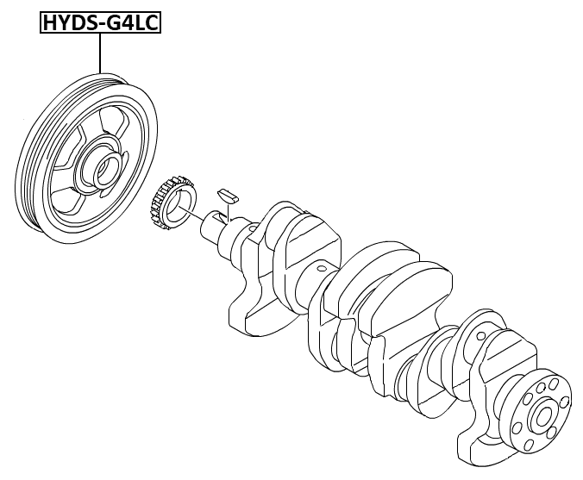 HYDS-G4LC - CRANKSHAFT PULLEY