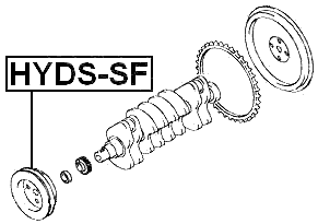 HYDS-SF - CRANKSHAFT PULLEY 2700 CC