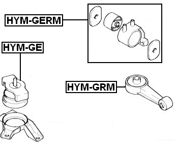 HYM-GE - FRONT ENGINE MOUNT (HYDRO)