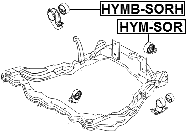 HYMB-SORH - RIGHT ENGINE MOUNT BUSHING (HYDRO)