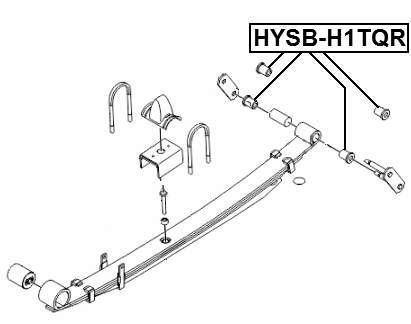 HYSB-H1TQR - REAR LEAF SPRING BUSHING REAR