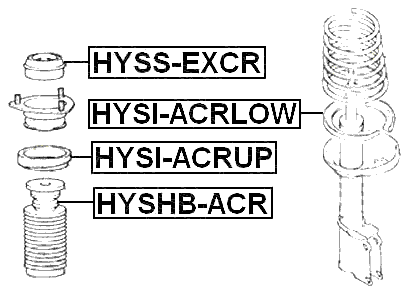 HYSS-EXCR - REAR SHOCK ABSORBER MOUNTING