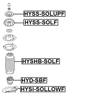 HYSS-SOLUPF - FRONT SHOCK ABSORBER MOUNTING