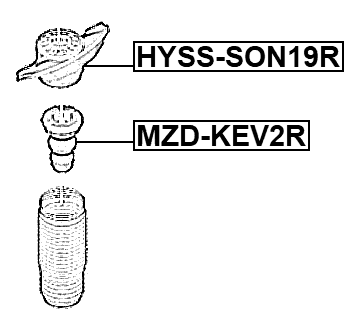 HYSS-SON19R - REAR SHOCK ABSORBER MOUNTING