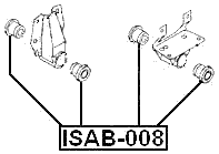 ISAB-008 - LEAF SPRING BUSHING