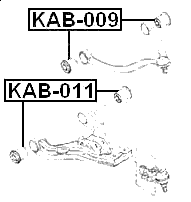 KAB-011 - BUSHING, FRONT LOWER CONTROL ARM