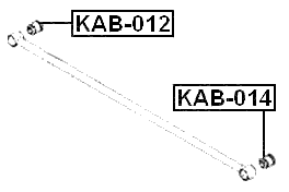 KAB-012 - REAR TRANSVERSE ROD BUSHING
