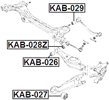KAB-029 - REAR ROD BUSHING