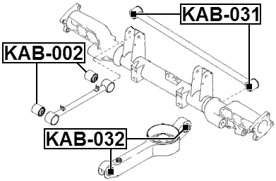KAB-031 - REAR TRANSVERSE ROD BUSHING