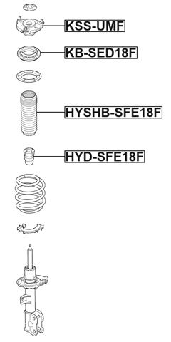 KB-SED18F - FRONT SHOCK ABSORBER BEARING