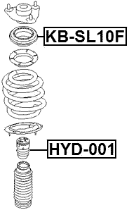 KB-SL10F - FRONT SHOCK ABSORBER BEARING
