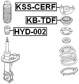 KB-TDF - FRONT SHOCK ABSORBER BEARING