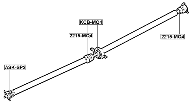 KCB-MQ4 - DRIVE SHAFT BEARING (REPAIR KIT)