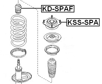 KD-SPAF - FRONT SHOCK ABSORBER JOUNCE BUMPER