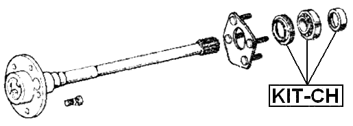 KIT-CH - REPAIR KIT, ROLLER BEARING REAR AXLE SHAFT