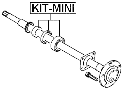 KIT-MINI - REPAIR KIT, BALL BEARING REAR AXLE SHAFT 35X72X22