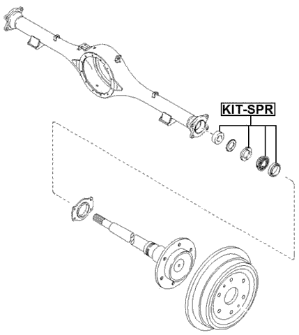 KIT-SPR - REPAIR KIT, ROLLER BEARING REAR AXLE SHAFT