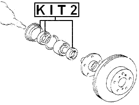 KIT2 - HUB OIL SEAL REPAIR KIT 50.4X68.05X7.6X12.8