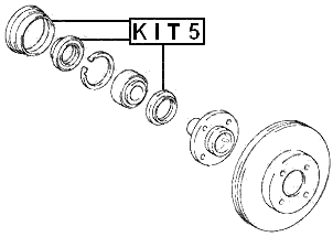 KIT5 - HUB OIL SEAL REPAIR KIT 50.5X66.05X7.5X12