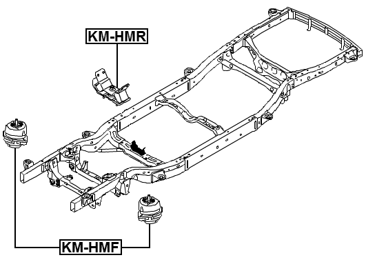 KM-HMR - REAR ENGINE MOUNT