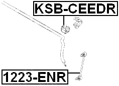 KSB-CEEDR - REAR STABILIZER BAR BUSH D15.8