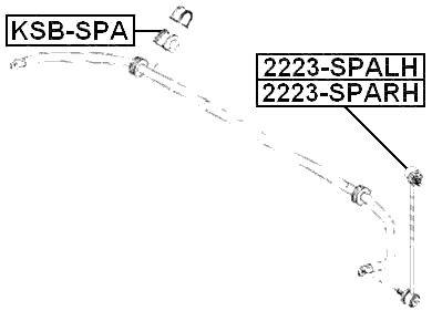 KSB-SPA - FRONT STABILIZER BAR BUSH D18