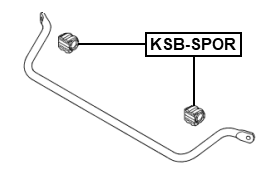 KSB-SPOR - REAR STABILIZER BAR BUSH D20.1