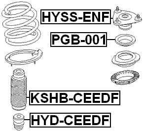KSHB-CEEDF - FRONT SHOCK ABSORBER BOOT