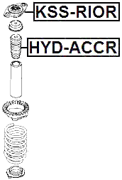 KSS-RIOR - REAR SHOCK ABSORBER MOUNTING