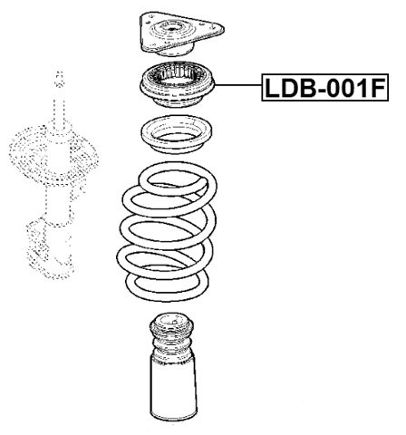 LDB-001F - FRONT SHOCK ABSORBER BEARING