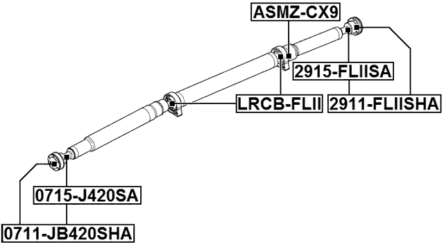 LRCB-FLII - DRIVE SHAFT BEARING