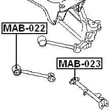 MAB-023 - BUSHING, REAR TRANSVERSE ARM
