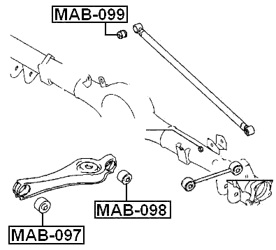 MAB-099 - REAR ROD BUSHING