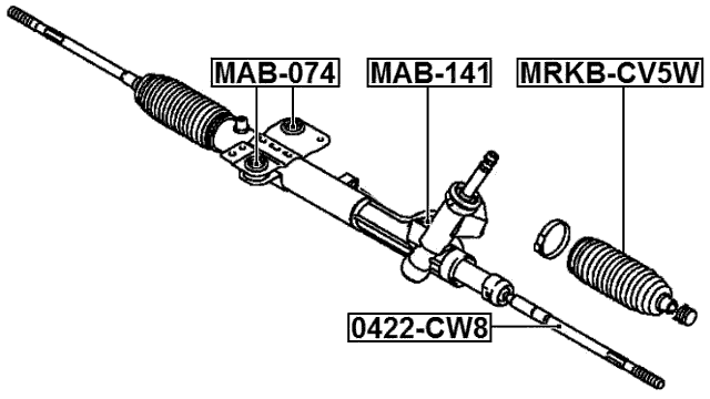 MAB-141 - STEERING RACK BUSHING