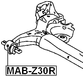 MAB-Z30R - REAR CROSSMEMBER BUSHING