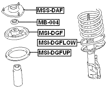 MB-004 - FRONT SHOCK ABSORBER BEARING